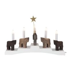 Star Trading Staffans Fålar Adventskandelaar 5 Lampjes